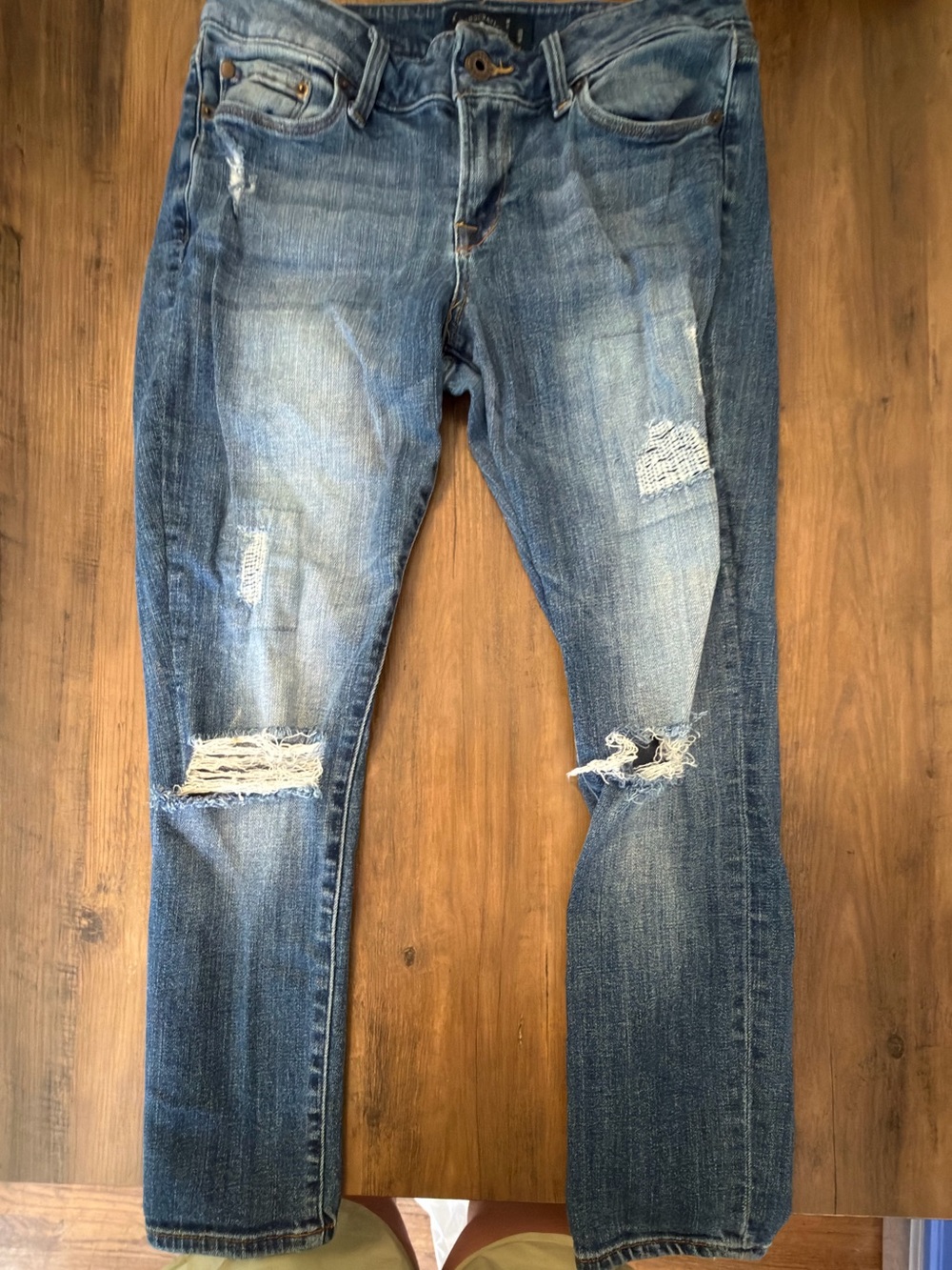 Blue Distressed Women’s Jeans